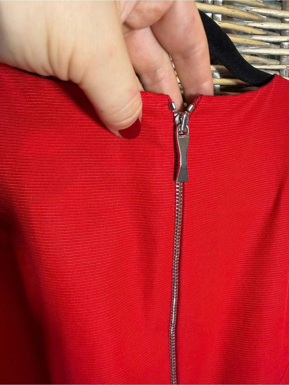 Kate Spade Red Silk Cotton Blend Fit and Flare Dress - size 8